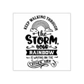嵐の中を歩き続けるというモチベーションを高める名言 ラバースタンプ (インプリント)