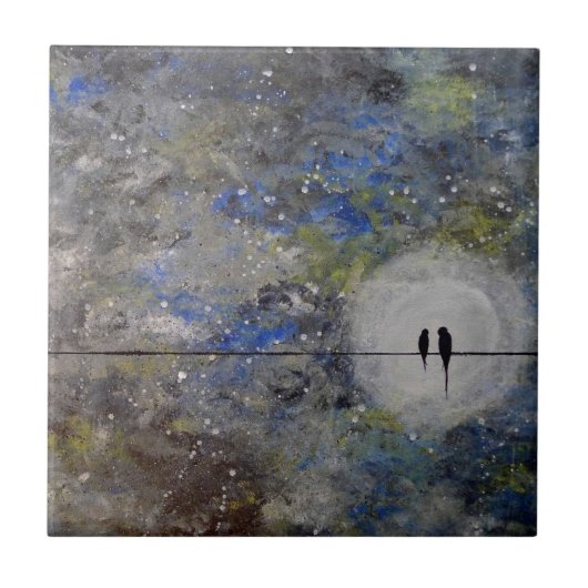 嵐の仲の良い恋人同士 タイル (正面)