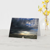 嵐の入り江の挨拶状 カード (黄色い花)