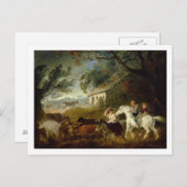 嵐の前に切り上げる, 1805 (パネル上の油) ポストカード (正面/裏面)
