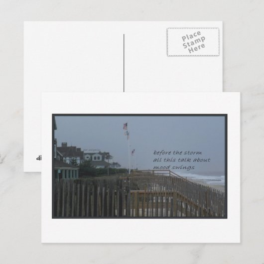 嵐の前に ポストカード (正面/裏面)