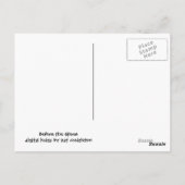 嵐の前に ポストカード (裏面)