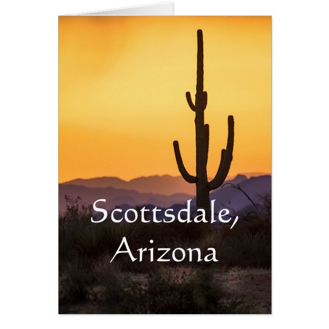 嵐の前のスコッツデールの夕日。アルスコッツデール (正面)