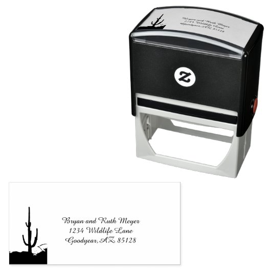 嵐の前のスコッツデールの夕日 セルフインキングスタンプ (インサイチュ)