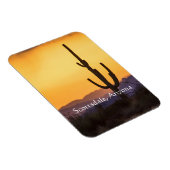 嵐の前のスコッツデールの夕日 マグネット (右側)