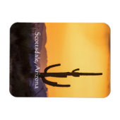 嵐の前のスコッツデールの夕日 マグネット (横)