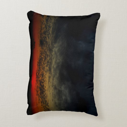 嵐の前の夕日 アクセントクッション (裏面(縦))