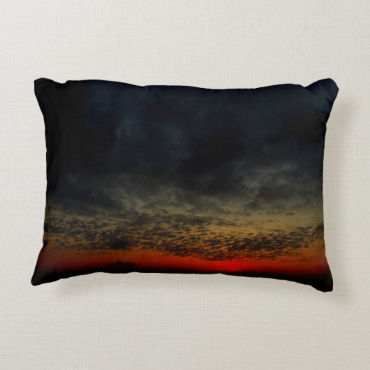 嵐の前の夕日 アクセントクッション (裏面)