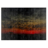 嵐の前の夕日 カッティングボード (正面)