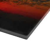 嵐の前の夕日 カッティングボード (角)