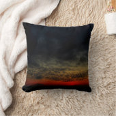嵐の前の夕日 クッション (ブランケット)