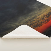 嵐の前の夕日 シェルパブランケット (3/4)