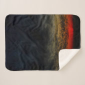 嵐の前の夕日 シェルパブランケット (正面(横))