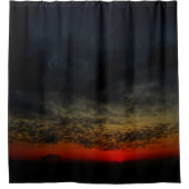 嵐の前の夕日 シャワーカーテン (正面)