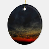 嵐の前の夕日 セラミックオーナメント (左)