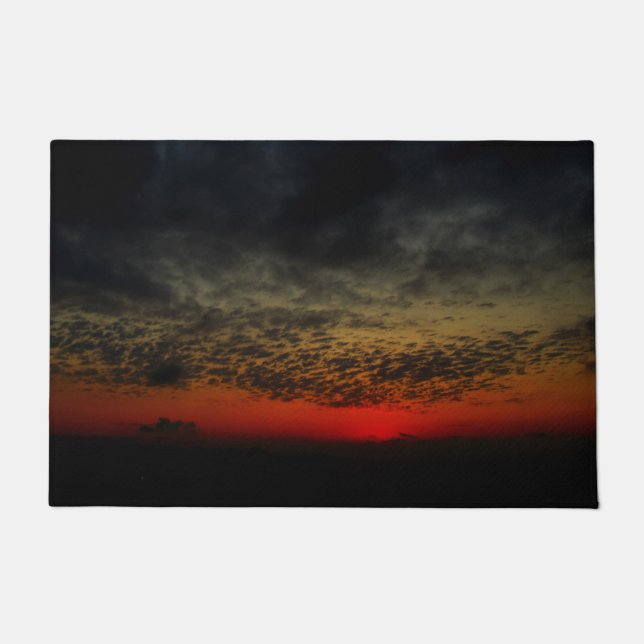 嵐の前の夕日 ドアマット (正面)