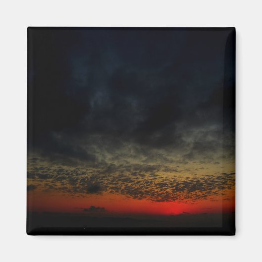 嵐の前の夕日 マグネット (正面)