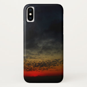 嵐の前の夕日 iPhone X ケース