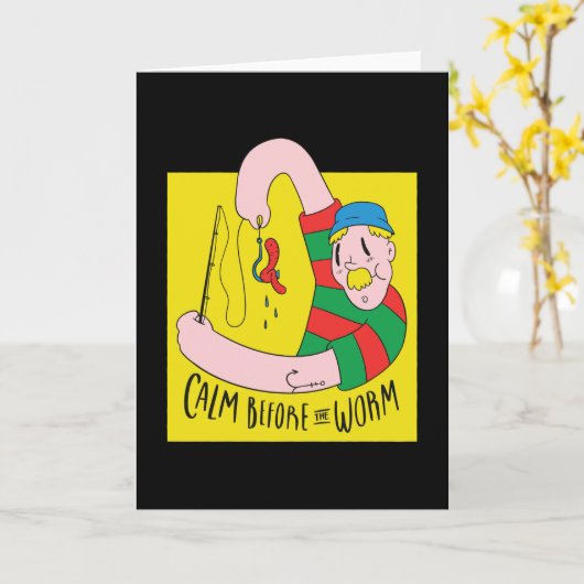 嵐の前の静けさ カード (黄色い花)