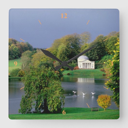 『嵐の前』 スクエア壁時計 (正面)