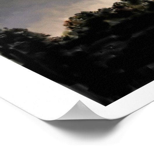 嵐の夕日 ポスター (角)