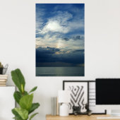 嵐の夕日 ポスター (ホームオフィス)