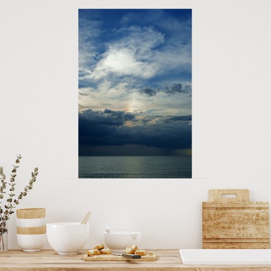 嵐の夕日 ポスター (キッチン)