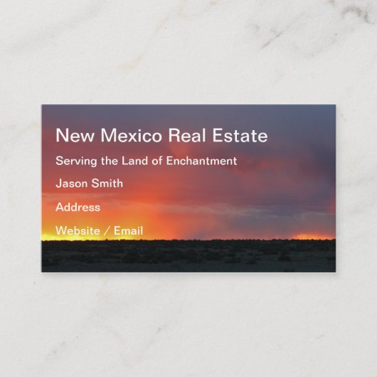 嵐の夕日 予約カード (正面)