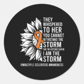 嵐の多発性硬化症アワーンである私をささやいた ラウンドシール (正面)