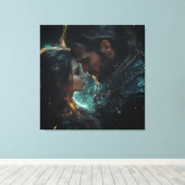 嵐の夜のエーテル愛好家 キャンバスプリント (インサイチュ (ウッドフロア))