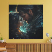 嵐の夜のエーテル愛好家 キャンバスプリント (インサイチュ (リビング))