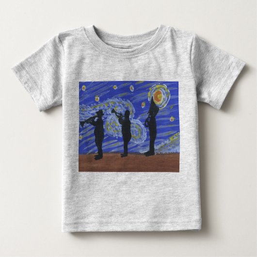 嵐の夜のブラスバンド ベビーTシャツ (正面)