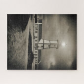 嵐の夜の古い灯台 ジグソーパズル (横)