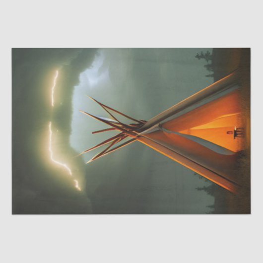 嵐の夜の美しいテペ 薄葉紙 (正面)