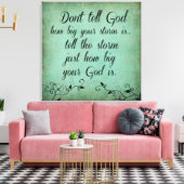 嵐の大きさを神に告げるな引用文 キャンバスプリント (インサイチュ (リビング))