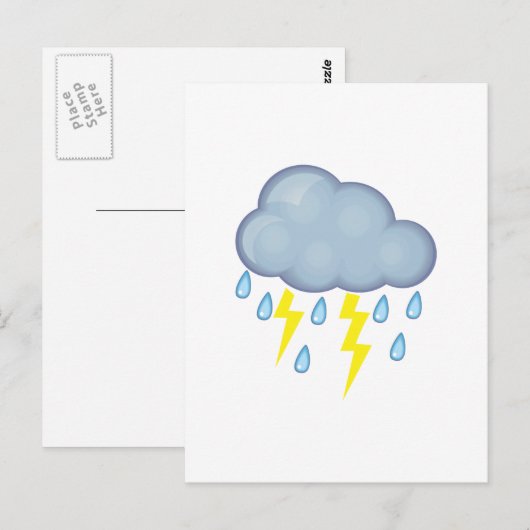 嵐の天気 ポストカード (正面/裏面)