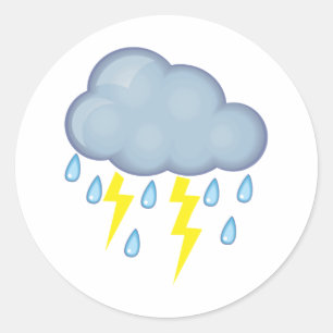 嵐の天気 ラウンドシール