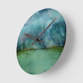 嵐の天気 ラウンド壁時計 (傾斜)