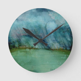 嵐の天気 ラウンド壁時計