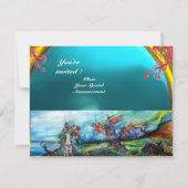 嵐の宝石の青いライダー 招待状 (裏面)