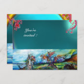 嵐の宝石の青いライダー 招待状 (正面/裏面)