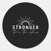 嵐の引用文のインスピレーションよりも強前向きい ラウンドシール (正面)