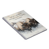 嵐の強さ:バイソンノートブック ノートブック (右側)