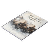 嵐の強さ:バイソンノートブック ノートブック (左側)