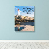 嵐の後で静かになる キャンバスプリント (インサイチュ (ウッドフロア))