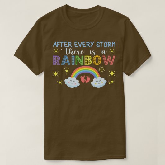 嵐の後には虹の妊娠アン Tシャツ (デザイン正面)