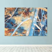 嵐の後に流木 キャンバスプリント (インサイチュ (ウッドフロア))