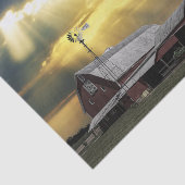 嵐の後に赤いバーに注ぐ太陽の光 薄葉紙 (詳細)