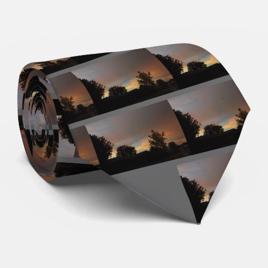 嵐の後のアマリロテキサス州の日没 ネクタイ (ロール)