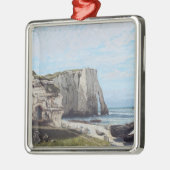 嵐の後のエトレタットの崖、1870年 メタルオーナメント (左)